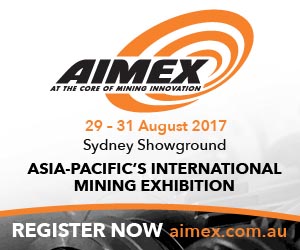 AIMEX 2017 Mining Exhibition, Attention Please